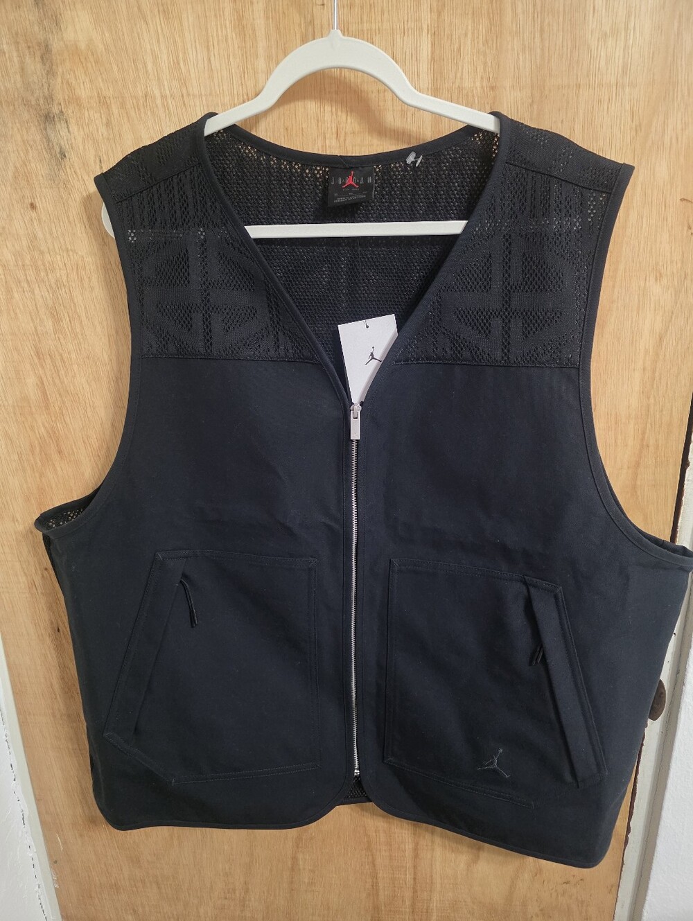 NEW MEN'S MESH UTILITY VEST Nike Jordan Essentials Black HF9327-010